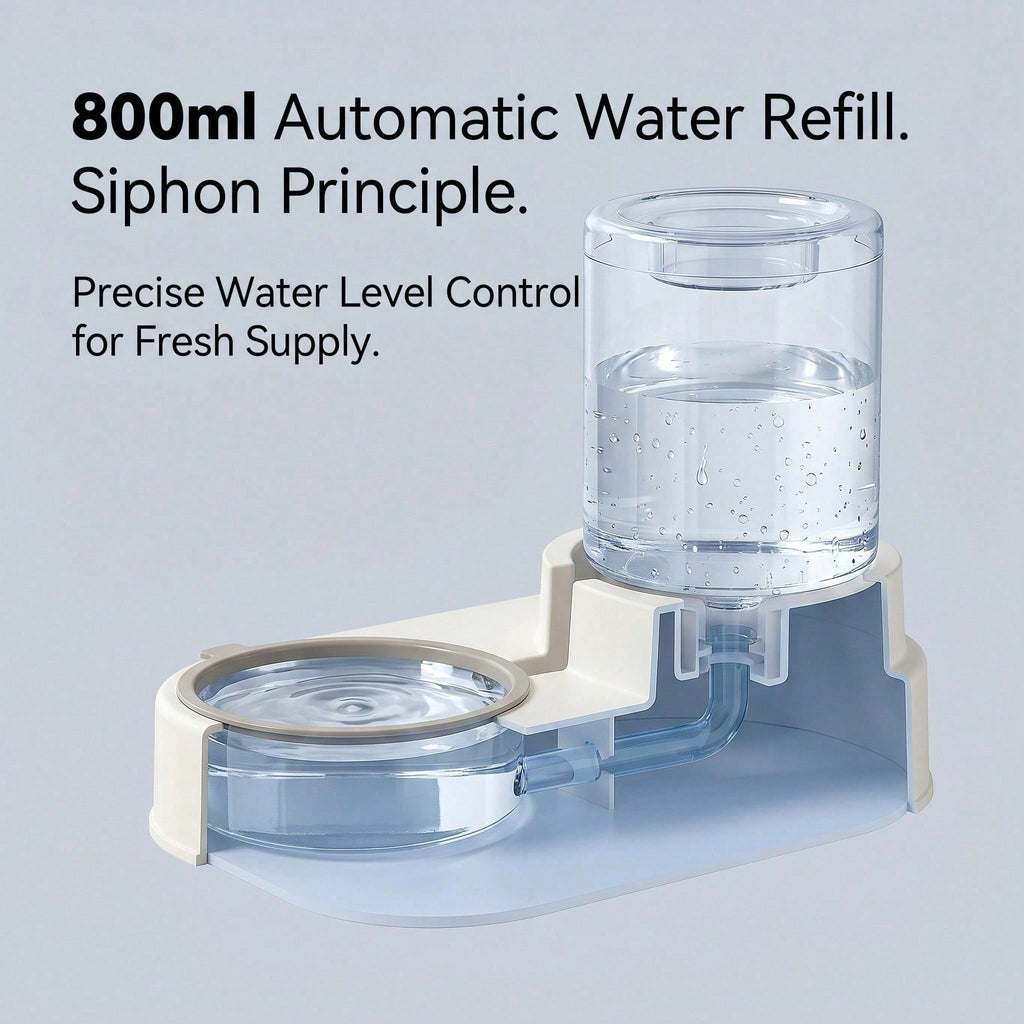 800ml automatic water refill with siphon principle for fresh supply